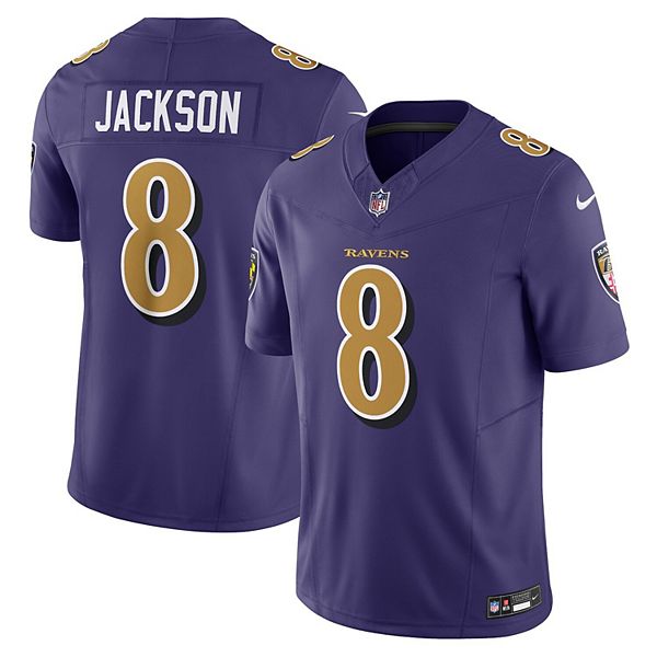 Men's Nike Lamar Jackson Purple Baltimore Ravens Vapor F.U.S.E. Limited ...