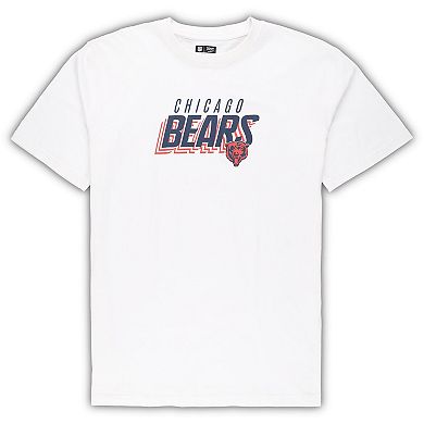 Men's Concepts Sport White/Charcoal Chicago Bears Big & Tall T-Shirt and Shorts Set