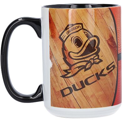 Oregon Ducks 15oz. Basketball Mug