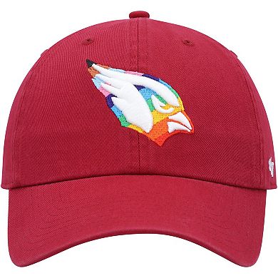Men's '47 Cardinal Arizona Cardinals Pride Clean Up Adjustable Hat
