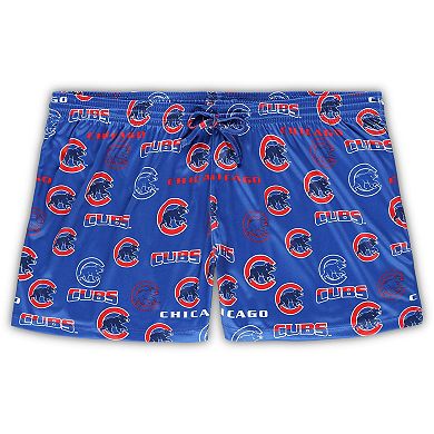 Women's Concepts Sport White/Royal Chicago Cubs Plus Size Tank Top & Shorts Sleep Set