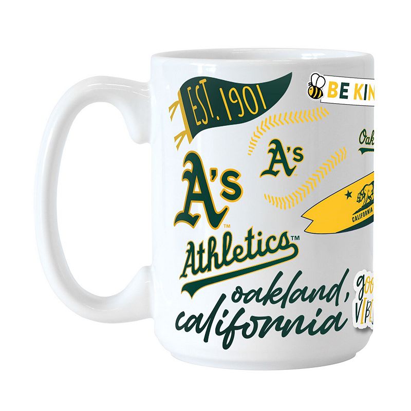 Oakland Athletics 15oz. Native Ceramic Mug, Team