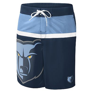 Men's G-III Sports by Carl Banks Navy Memphis Grizzlies Sea Wind Swim Trunks