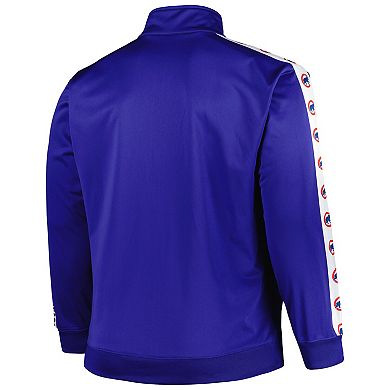 Men's Royal Chicago Cubs Big & Tall Tricot Track Full-Zip Jacket