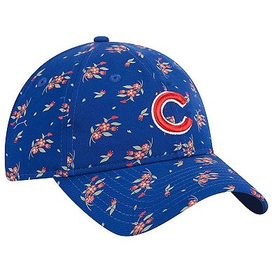 Women's New Era  Royal Chicago Cubs Bloom 9TWENTY Adjustable Hat