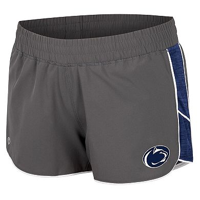 Women's Colosseum Gray Penn State Nittany Lions Pull The Switch Running Shorts