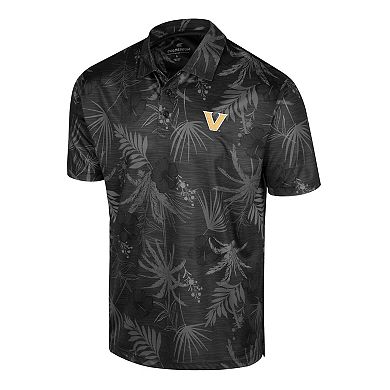 Men's Colosseum Black Vanderbilt Commodores Palms Team Polo