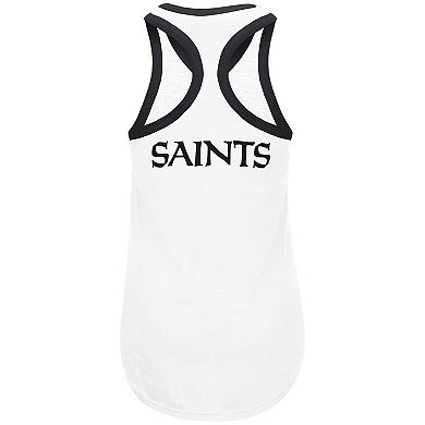 Women's G-III 4Her by Carl Banks White New Orleans Saints Tater Tank Top