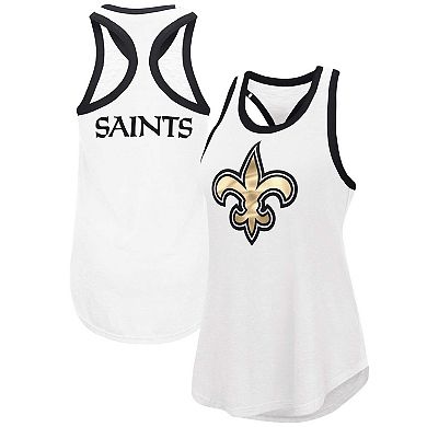 Women's G-III 4Her by Carl Banks White New Orleans Saints Tater Tank Top