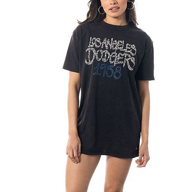 Women's The Wild Collective Black Los Angeles Dodgers T-Shirt Dress