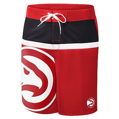 Men's G-III Sports by Carl Banks Red Atlanta Hawks Sea Wind Swim Trunks