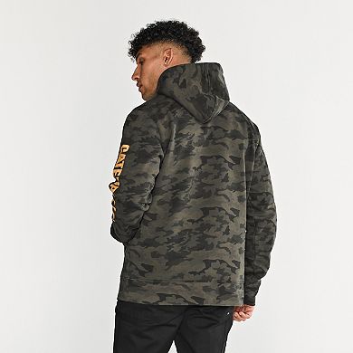 Men's Caterpillar Fleece Caterpillar Sleeve Logo Pullover Hoodie