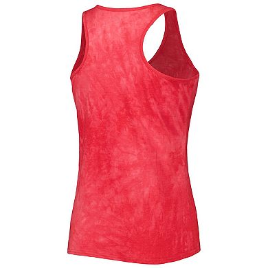 Women's Concepts Sport Red Wisconsin Badgers Billboard Tie-Dye Tank and Shorts Sleep Set