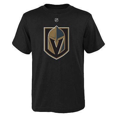 Youth Jack Eichel Black Vegas Golden Knights Player Name & Number T-Shirt