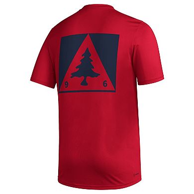 Men's adidas Red New England Revolution Team Jersey Hook AEROREADY T-Shirt