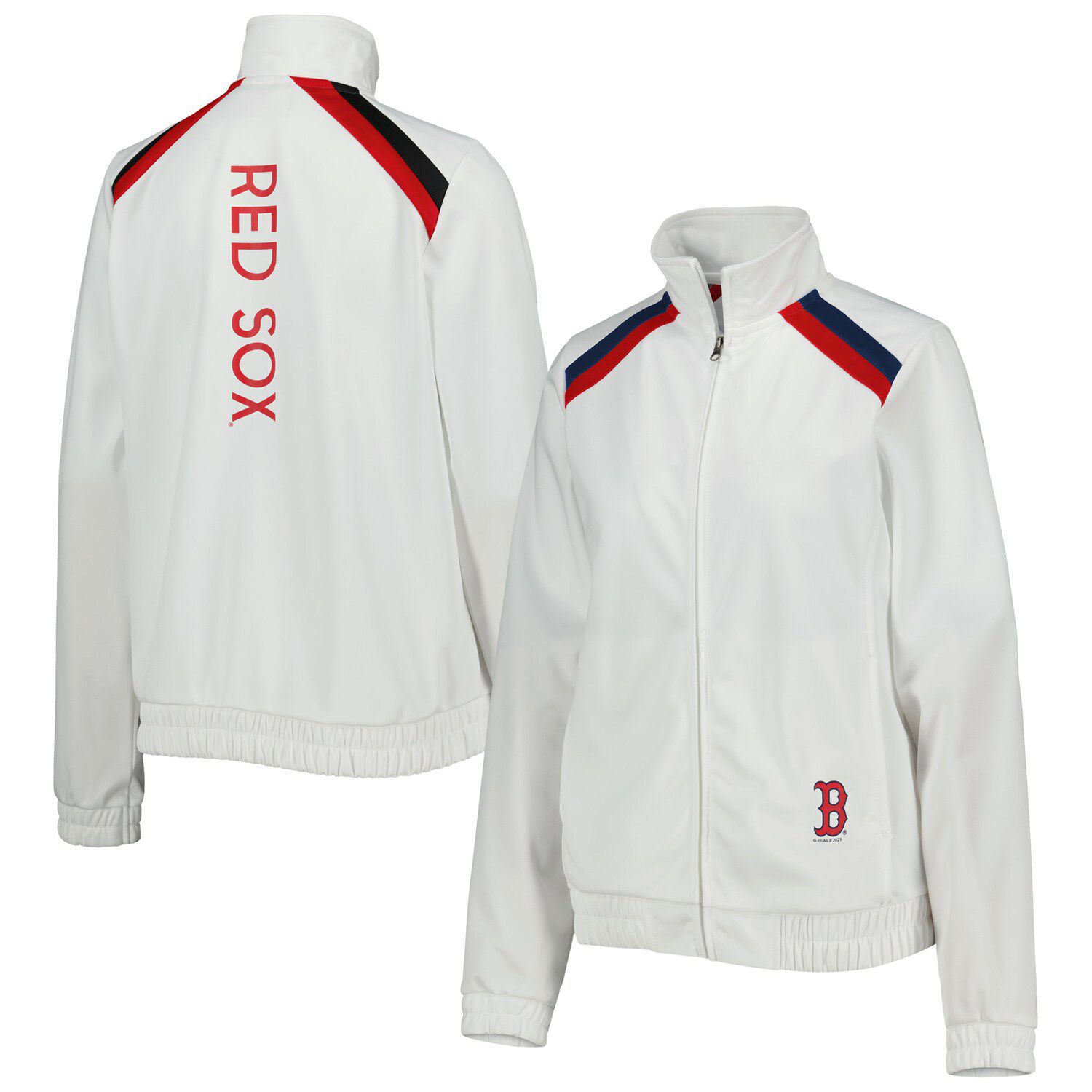 G-III Sports by Carl Banks Veste de survêtement G-III Sports by Carl Banks Red Boston Sox pour homme avec fermeture éclair intégrale | Place Rosemère