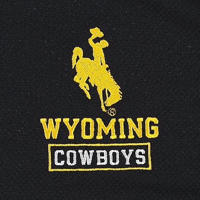 Men's Champion Black Wyoming Cowboys Textured Quarter-Zip Jacket