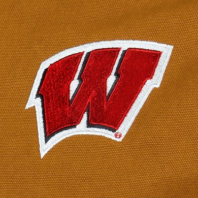 Men's Dunbrooke Tan Wisconsin Badgers Dakota Full-Zip Hoodie
