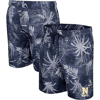 Men's Colosseum Navy Navy Midshipmen What Else is New Swim Shorts
