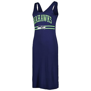 Women's G-III 4Her by Carl Banks College Navy Seattle Seahawks Training V-Neck Maxi Dress