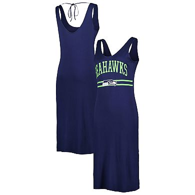 Women's G-III 4Her by Carl Banks College Navy Seattle Seahawks Training V-Neck Maxi Dress