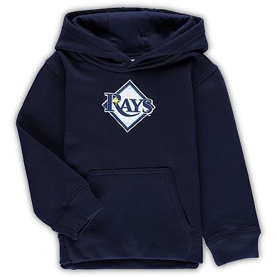 Toddler Navy Tampa Bay Rays Team Primary Logo Fleece Pullover Hoodie