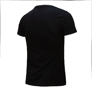 Women's Mitchell & Ness Black Inter Miami CF Reflective Pattern Stripe T-Shirt