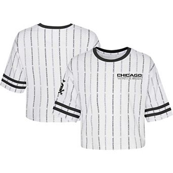 Girls Youth White Chicago White Sox Ball Striped T-Shirt
