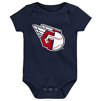 Newborn & Infant Navy Cleveland Guardians Primary Team Logo Bodysuit
