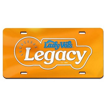 WinCraft Tennessee Volunteers Lady Vols Legacy License Plate