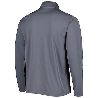 Men's Champion Gray Virginia Tech Hokies Textured Quarter-Zip Jacket