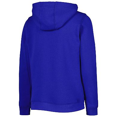 Youth Royal Chicago Cubs Wordmark Full-Zip Fleece Hoodie