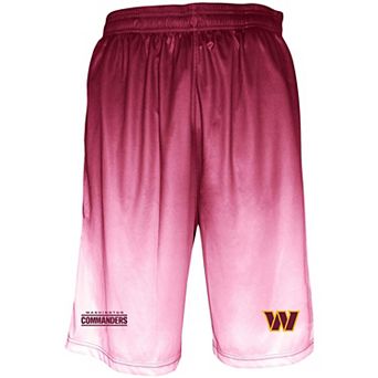 Men's Burgundy Washington Commanders Big & Tall Faded Shorts