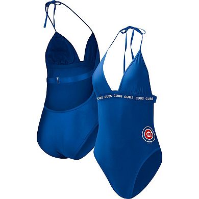 Women's G-III 4Her by Carl Banks Royal Chicago Cubs Full Count One-Piece Swimsuit