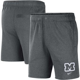 Men's Nike Gray Michigan Wolverines Fleece Shorts