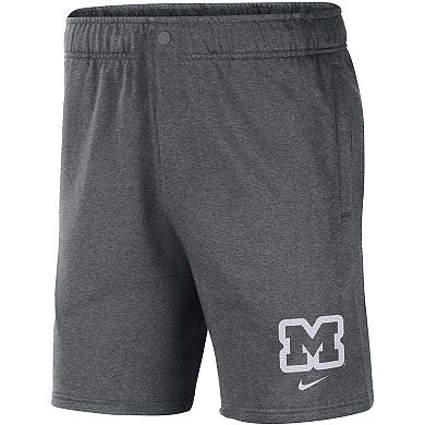 Men's Nike Gray Michigan Wolverines Fleece Shorts