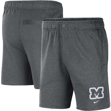 Men's Nike Gray Michigan Wolverines Fleece Shorts