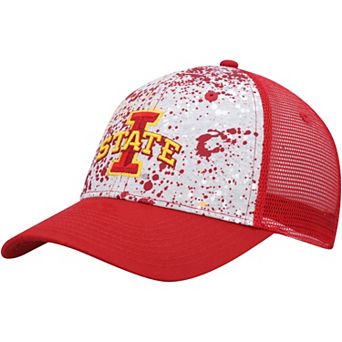Men's Colosseum Gray/Cardinal Iowa State Cyclones Love Fern Trucker Snapback Hat