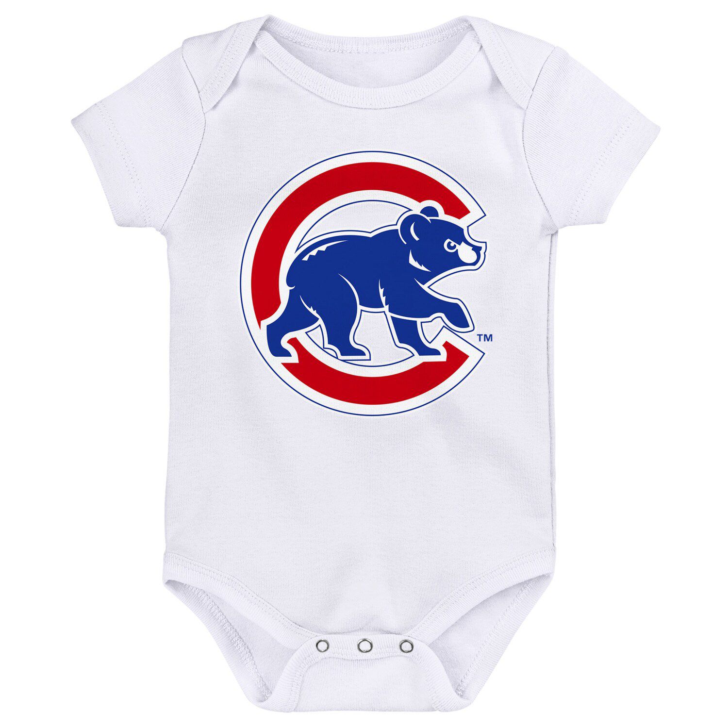 Personalized Chicago Cubs Gerber Baby Onesie – 100% Cotton White Bodysuit