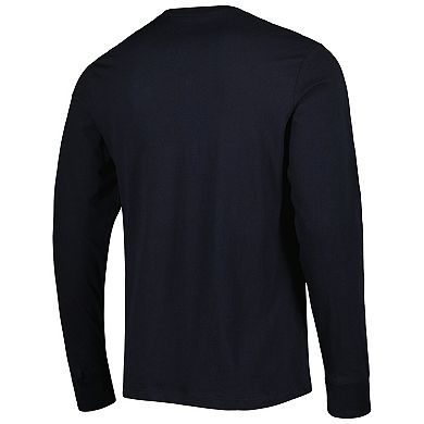 Men's '47 Black Brooklyn Nets 10th Anniversary Super Rival Long Sleeve T-Shirt