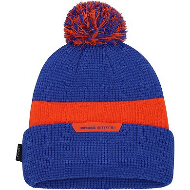Men's Nike Royal Boise State Broncos Sideline Team Cuffed Knit Hat with Pom