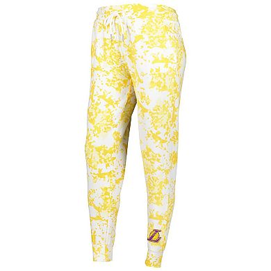 Women's Lusso Gold Los Angeles Lakers Melissa Tri-Blend Jogger Pants