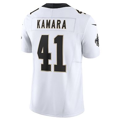 Men's Nike Alvin Kamara White New Orleans Saints Vapor F.U.S.E. Limited Jersey