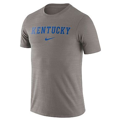 Men's Nike Heather Gray Kentucky Wildcats Team Issue Velocity Performance T-Shirt
