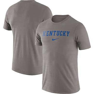 Men's Nike Heather Gray Kentucky Wildcats Team Issue Velocity Performance T-Shirt