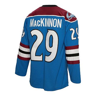 Men's Mitchell & Ness Nathan MacKinnon Blue Colorado Avalanche Big & Tall 2013 Blue Line Player Jersey