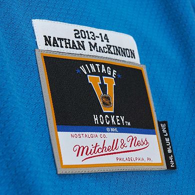 Men's Mitchell & Ness Nathan MacKinnon Blue Colorado Avalanche Big & Tall 2013 Blue Line Player Jersey