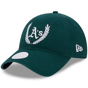 Women's New Era Green Oakland Athletics Leaves 9TWENTY Adjustable Hat