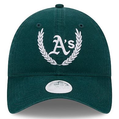 Women's New Era Green Oakland Athletics Leaves 9TWENTY Adjustable Hat