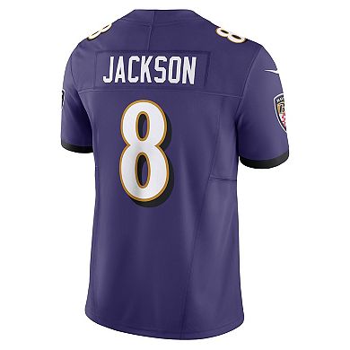 Men's Nike Lamar Jackson Purple Baltimore Ravens Vapor F.U.S.E. Limited  Jersey
